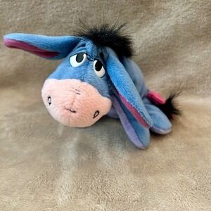 Vintage Disney Winnie The‎ Pooh EEYORE Stuffed Plush Toy Detachable Tail Stuffie
